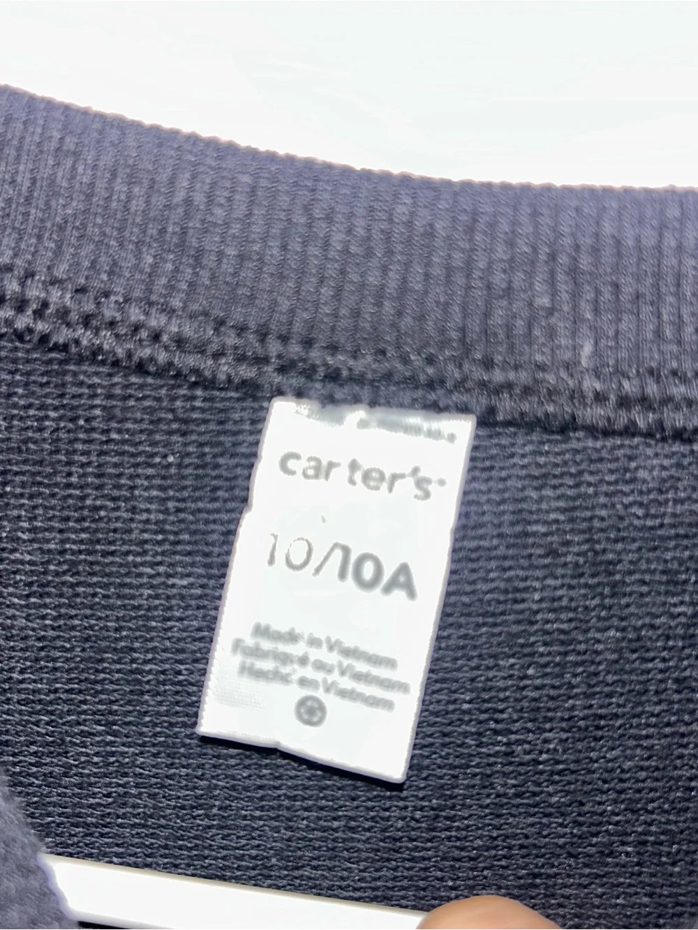 Carter's Black Crewneck Sweatshirt